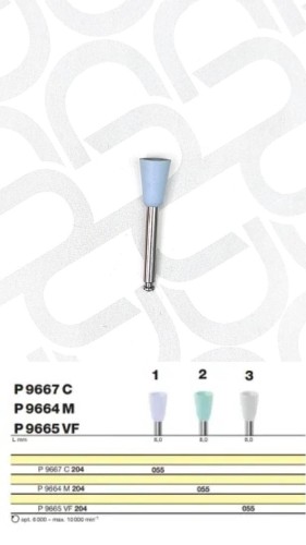 Полировочный бор по композиту 1-я ступень / P 9667 C 204.055, Drendel + Zweiling DIAMANT GmbH, Германия  